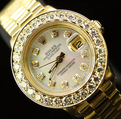 ladies rolex oyster perpetual datejust president gold watch|rolex oyster perpetual girl.